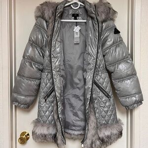 River Island faux fur coat jacket!! Petite US 8
